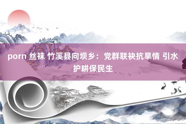 porn 丝袜 竹溪县向坝乡：党群联袂抗旱情 引水护耕保民生