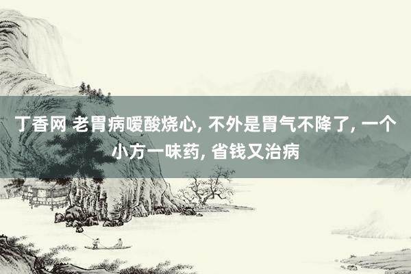 丁香网 老胃病嗳酸烧心， 不外是胃气不降了， 一个小方一味药， 省钱又治病